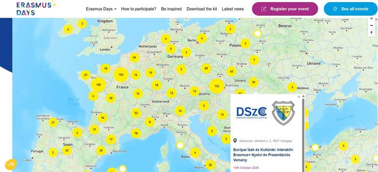 Újra Európa térképén a KERI! Regisztráltunk az Erasmus Days programsorozatra!